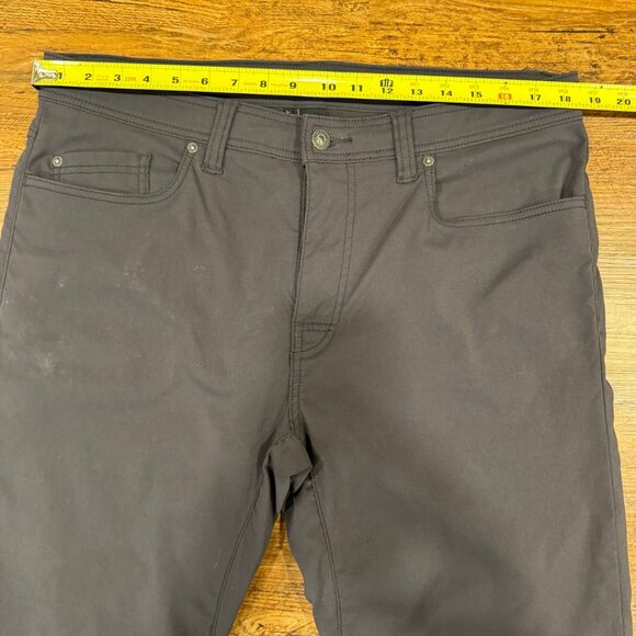 prAna Gray Outdoor‎ Hiking Climbing Performance Slim Fit Chino Pants Men's 36x32 - Picture 7 of 9